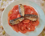 Foto del paso 2 de la receta: Ensalada de Carpaccio de tomates y sardinas en conserva