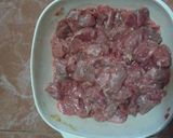 Foto del paso 1 de la receta: Carne a la jardinera con plátanos dulces