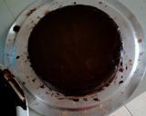 A picture of step 7 of M&M Chocolate cate.