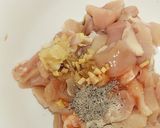 A picture of step 4 of Chicken chilli sauce.