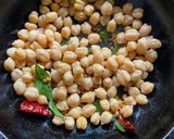 A picture of step 3 of Chana Sundal for Ganesh Chaturthi.