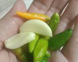 A picture of step 2 of Chana Pulao.