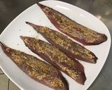 Une image de l'étape 4 de Filets de maquereau à la moutarde truffée et persil.