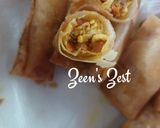 A picture of step 5 of Paneer and Vegetable Spring Rolls.