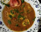 A picture of step 5 of Anda masoor dal.