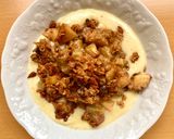 Une image de l'étape 4 de Crumble rhubarbe pommes au granola.