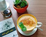 Hình bước làm 2 của món Pumpkin Coffee (Cà phê bí đỏ)