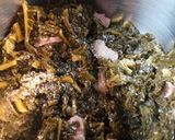 A picture of step 2 of Instapot Kale and Salt Pork.