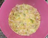 Foto del paso 6 de la receta: 🍳🍷 Tortilla de repollitos de Bruselas, cebolla, jamón, al aroma de vino blanco 🍷🍳