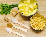 A picture of step 1 of Aam panna shots.