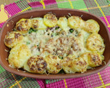 Foto del paso 16 de la receta: Patatas al horno con bacon y guisantes