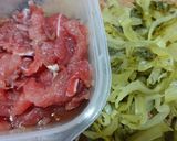 Hình bước làm 2 của món Cơm chiên dưa bò