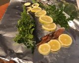 A picture of step 2 of California Farm Salmon Tail.
