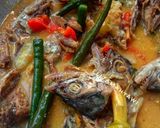 Foto langkah ke 6 dari resep Asem Asem Kepala Ikan Tengiri Versi Santan.