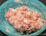 A picture of step 3 of Mini Calzones with Sausage and Cheese Filling.