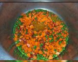 A picture of step 3 of Mix veg zeera rice.