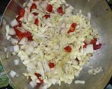 Foto del paso 6 de la receta: Bastones de merluza a la fugazeta con arroz
