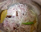 A picture of step 2 of Mushroom Biryani.