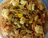 A picture of step 2 of ROTI PIZZA from LEFTOVER VEGETABLE JALFREZI.