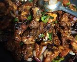 চিলি চিকেন(উইথ বোন)(chilli chicken recipe in Bengali) রেসিপির ধাপ 10 ছবি