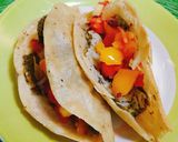 A picture of step 8 of Chickpea Quesadillas Imitating Fish.