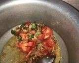A picture of step 1 of Khara masala qeema.