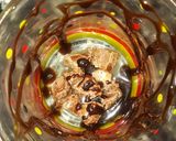 A picture of step 3 of Chocolate dalgona coffee.