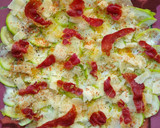 Foto del paso 6 de la receta: 42.🥒Carpaccio de calabacín, parmesano y crujiente de ibérico