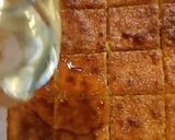 A picture of step 4 of Basbousa (Seven Cups Cake).