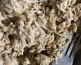 A picture of step 1 of Bread chicken roll.