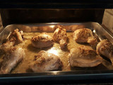 Pollo a la mostaza al horno