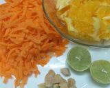 A picture of step 1 of Immune Booster Orange Carrot Juice.