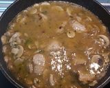 A picture of step 3 of Pork Tenderloin in Mushroom Sauce.