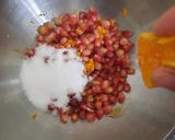 A picture of step 17 of Cheese Cake with Pomegranate compote.