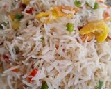 A picture of step 8 of Eggs and vegetable fried rice.