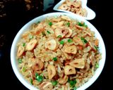 A picture of step 2 of Garlic Butter Fried Rice.