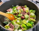 Une image de l'étape 11 de Soupe paysanne aux poireaux, carottes, pommes de terre et lard.