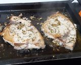 Foto del paso 3 de la receta: Emperador a la plancha con majado de ajo y perejil