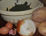 Foto del paso 1 de la receta: Croquetas de acelga rellenas con sorpresa, en colchón de arroz con salsa estilo italiana
