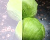 A picture of step 1 of Lemon Fry Cabbage.