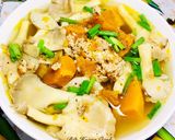 Hình bước làm 3 của món Canh Bí Đỏ Nấu Nấm Thịt