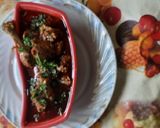 A picture of step 8 of Butter Chicken masala.