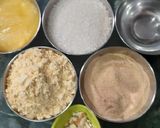 A picture of step 1 of Besan Horlicks halwa.