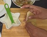 A picture of step 11 of Punjabi samosa | #weekbrown #rainbowchallange.