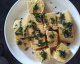 A picture of step 7 of Dhokla.