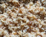 A picture of step 5 of Coconut Rice with Jaggery.
