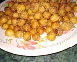 A picture of step 2 of Chana Chilli.