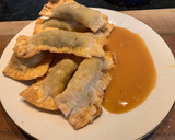 Foto del paso 5 de la receta: WONTON MIXTO de carne de ternera, cerdo y langostinos. Con salsa agridulce