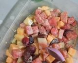 Foto langkah ke 3 dari resep Salad Buah Matcha.