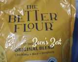 A picture of step 1 of Chickpea Sorghum Rice and Wheat flour blend Rotis.